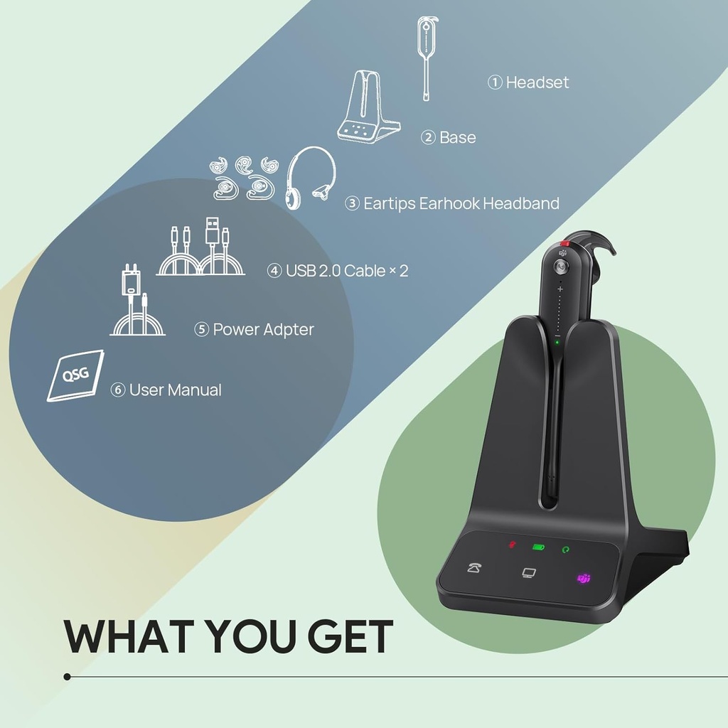 Yealink Teams Dect Headset WH63 E2 Mono
